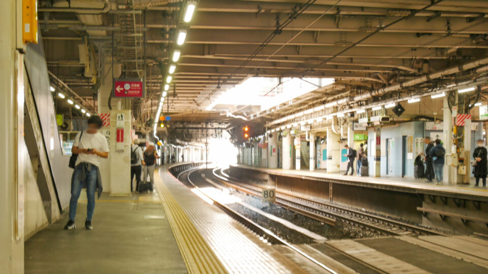 特急の入線を待つJR東日本の駅ホームの様子